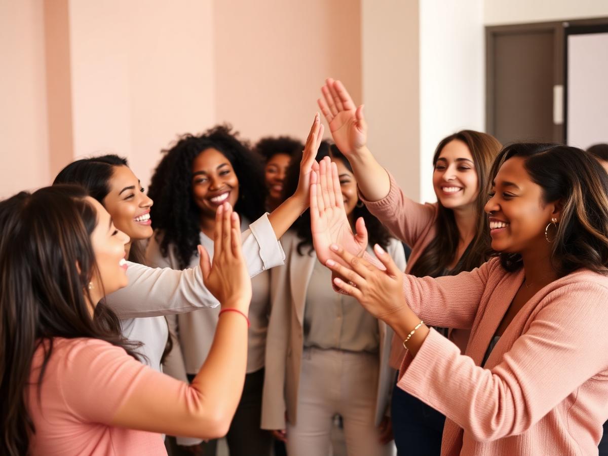 Members celebrating at a Charlotte chapter event